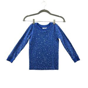 Crewcuts Kids Size 7 Long Sleeve Pajama Shirt Constellation Star Blue Lounge